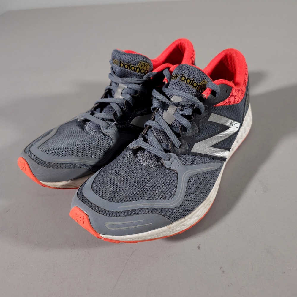 New Balance Fresh Foam Zante NYC Mens 10.5 Grey Orange Running Shoes M1980NYC